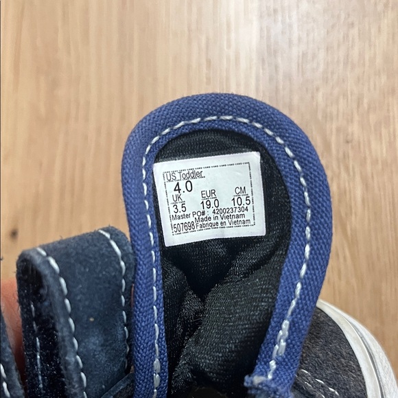 Kids Vans Sneakers - Black and Blue - Picture 4 of 5